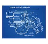 Artery8 Lewis Colt Revolver Gun Firing Mechanism 1972 Patent Unframed Wall Art Print Poster Home Decor Premium
