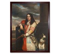 Artery8 Lievens Vice Admiral Angel De Ruyter Art Print Framed Poster Wall Decor 12x16 inch