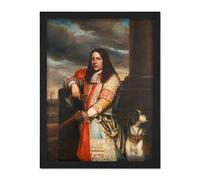 Artery8 Lievens Vice Admiral Angel De Ruyter Artwork Framed Wall Art Print 18X24 Inch