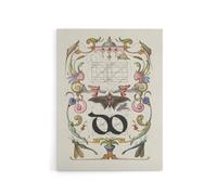 Artery8 Ligature Guide with Butterfly Calligraphy Canvas Wall Art Print in White | Size: W24" x H32" Artery8 White W24" x H32"