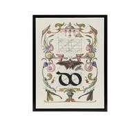 Artery8 Ligature Guide with Butterfly Calligraphy Framed Canvas Wall Art Print in White | Size: W12" x H16" Artery8 White W12" x H16"