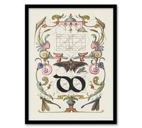 Artery8 Ligature Guide with Butterfly Calligraphy Framed Wall Art Print in White | Size: A4 Artery8 White A4