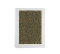 Artery8 Lily & Crown Art Deco Pattern Audsley Canvas Wall Art Print in Gold | Size: W18" x H24" Artery8 Gold W18" x H24"