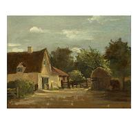 Artery8 Lionel Constable Cottage 1850 Painting Large Wall Art Poster Print Thick Paper 18X24 Inch