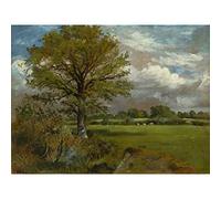 Artery8 Lionel Constable Tree In Meadow 1850 Painting Large Wall Art Poster Print Thick Paper 18X24 Inch