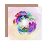 Artery8 Little World City Skyline Athens Greece Art Card Artery8 Multicolor