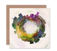 Wee Blue Coo CARD GREETING LITTLE WORLD CITY SKYLINE BRISBANE AUSTRALIA GIFT