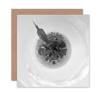 Artery8 Little World Tiny Planets Skyline New York Black White Card Artery8 Multicolor
