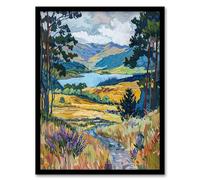 Artery8 Loch Lomond Scottish Landscape Nature Lover Living Room Artwork Framed Wall Art Print 18X24 Inch