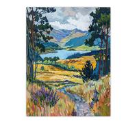 Artery8 Loch Lomond Scottish Landscape Nature Lover Wall Art Print | Size: W12" x H16" Artery8 Multicolor W12" x H16"