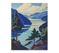 Artery8 Loch Ness Lake Scottish Highlands Landscape Living Room Large Wall Art Poster Print Thick Paper 18X24 Inch