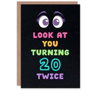 Artery8 Look At You Turning 20 Twice 40 Year Old Joke Birthday Card