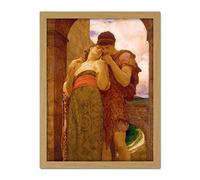 Artery8 Lord Frederic Leighton Wedded Couple Painting Artwork Framed Wall Art Print 18X24 Inch