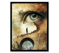 Artery8 Lost in a Dream Surrealism Conceptual Art Living Room Artwork Framed Wall Art Print A4