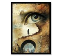 Artery8 Lost in a Dream Surrealism Conceptual Art Living Room Artwork Framed Wall Art Print A4
