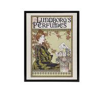 Artery8 Louis Rhead Lundborgs Art Nouveau Vintage Advert Framed Canvas Art in Green | Size: W18" x H24" Artery8 Green W18" x H24"