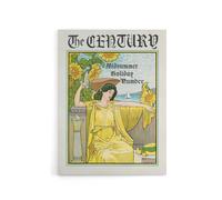 Artery8 Louis Rhead The Century Midsummer Holiday Issue Cover Canvas Art Print in Yellow | Size: W18" x H24" Artery8 Yellow W18" x H24"