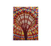 Artery8 Louisiana State Capitol Building Glass Highsmith Canvas Wall Art Print | Size: W24" x H32" Artery8 Multicolor W24" x H32"