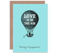 Artery8 Love Is In The Air Greetings Card in Blue Artery8 Blue