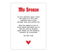 Artery8 Love Poem My Everything Spouse Romantic Poetry Wall Art Print in White | Size: W12" x H16" Artery8 White W12" x H16"