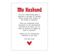 Artery8 Love Poem Whimsy Magic Husband Romantic Poetry Bedroom Extra Large XL Wall Art Poster Print