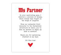 Artery8 Love Poem Whimsy Magic Partner Romantic Poetry Bedroom Extra Large XL Wall Art Poster Print