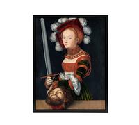 Artery8 Lucas Cranach Judith With The Head of Holofernes Framed Canvas Art | Size: W18" x H24" Artery8 Multicolor W18" x H24"