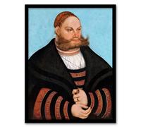 Artery8 Lucas Cranach Portrait of Lukas Spielhausen Framed Wall Art Print | Size: A4 Artery8 Multicolor A4