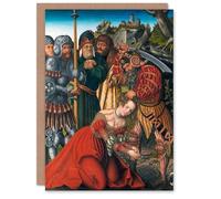Artery8 Lucas Cranach The Martyrdom of Saint Barbara Blank Art Greeting Card
