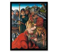 Artery8 Lucas Cranach The Martyrdom of Saint Barbara Framed Wall Art Print | Size: W12" x H16" Artery8 Multicolor W12" x H16"