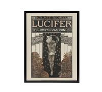Artery8 Lucifer Mourning Game Theatre Poster Holst Framed Canvas Wall Art | Size: W18" x H24" Artery8 Multicolor W18" x H24"