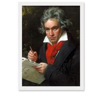 Artery8 Ludwig Van Beethoven Stieler Composer A4 Artwork Framed Wall Art Print