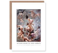 Artery8 Luis Ricardo Falero Witches Going To Their Sabbath Greeting Card - Mystical Fantasy Art Note Card