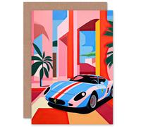 Artery8 Luxury Sports Racing Car for Husband Him Dad Son Brother Birthday Thank You Congratulations Blank Art Greeting Card