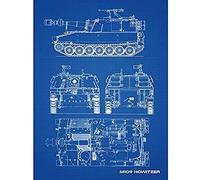 Artery8 M109 Howitzer Artillery US Military Blueprint Plan Unframed Wall Art Print Poster Home Decor Premium