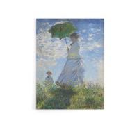 Artery8 Madame Monet & Her Son Claude Monet Vintage Canvas Wall Art | Size: W18" x H24" Artery8 Multicolor W18" x H24"