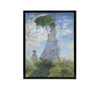 Artery8 Madame Monet & Her Son Claude Monet Vintage Framed Canvas Wall Art | Size: W18" x H24" Artery8 Multicolor W18" x H24"