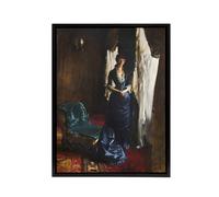 Artery8 Madame Paul Escudier Portrait Sargent Framed Canvas Wall Art Print | Size: W24" x H32" Artery8 Multicolor W24" x H32"