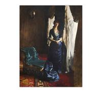Artery8 Madame Paul Escudier Portrait Sargent Wall Art Poster Print | Size: W18" x H24" Artery8 Multicolor W18" x H24"