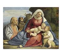 Artery8 Madonna And Child With Infant John Baptist Painting Unframed Wall Art Print Poster Home Decor Premium