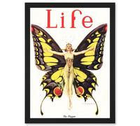 Artery8 Magazine 1922 Life Butterfly Dance Flapper Roaring Twenties Wall Art Print - A4 Size