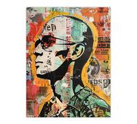Artery8 Man in Sunglasses Portrait Punk Street Art Modern Living Room Extra Large XL Wall Art Poster Print