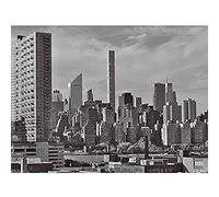 Artery8 Manhattan Skyline Buildings New York Greyscale Unframed Wall Art Print Poster Home Decor Premium