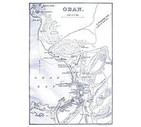 Artery8 Map 1888 Bartholemew Oban Town Scotland Plan Art Print Canvas Premium Wall Decor Poster Mural
