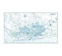 Artery8 Map 1888 Dundee City Scotland Plan Chart Premium Wall Art Canvas Print 18X24 Inch