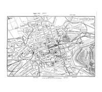 Artery8 Map 1888 Edinburgh City Scotland Plan Chart Unframed Wall Art Print Poster Home Decor Premium