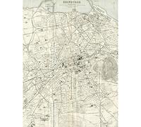 Artery8 Map 1935 Edinburgh City Scotland Plan Chart Premium Wall Art Canvas Print 18X24 Inch