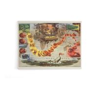 Artery8 Map Everett 1956 Melville Moby Dick Canvas Wall Art Print | Size: W12" x H16" Artery8 Multicolor W12" x H16"