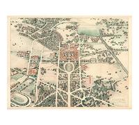 Artery8 Map Farmer 1934 Stanford University Birds Eye Unframed Wall Art Print Poster Home Decor Premium