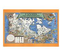 Artery8 Map Gill 1942 Canada Newfoundland Industry Extra Large XL Wall Art Poster Print